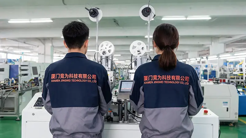 Xiamen Jingwei Technology forbedrer produksjonseffektiviteten med ny automatisk terminalkrympemaskin