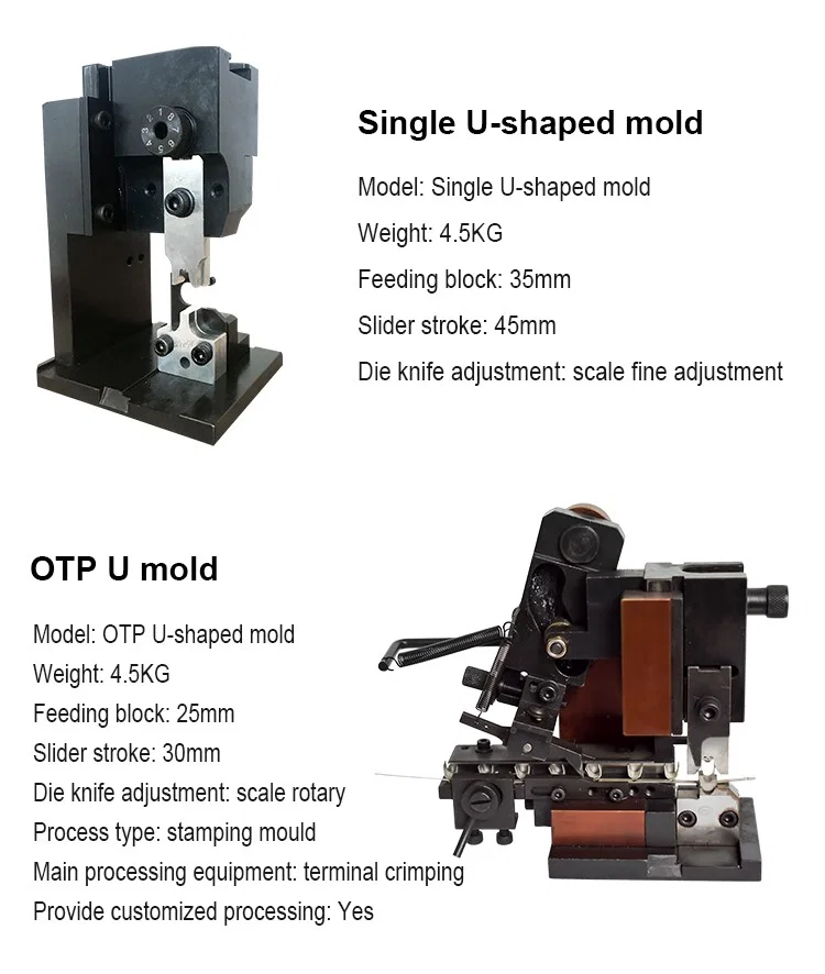 Enkelt U-formet form, OTP U-formet form, terminalmaskinapplikator, OTP-form, OTP terminalform