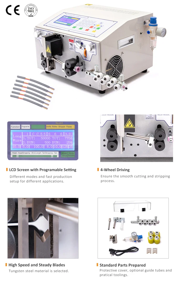 Sheathed wires stripping and cutting machine, Round Wire Stripping Machine, Cutting And Stripping Machine, Cable Strip Product Strippe- og skjæremaskin for kappede ledninger, rund trådstrippemaskin, skjære- og strippemaskin, kabelstripeprodukt
