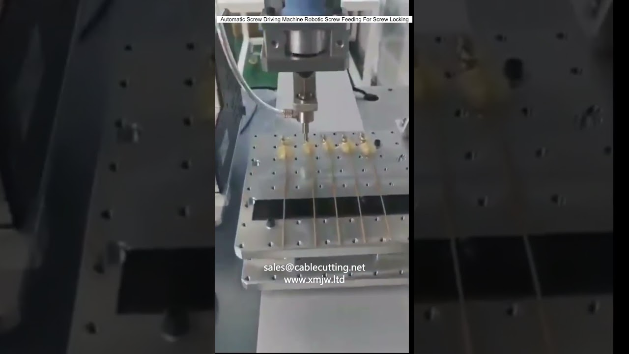 Automatisk skrumaskin med robotmating for skrulåsing