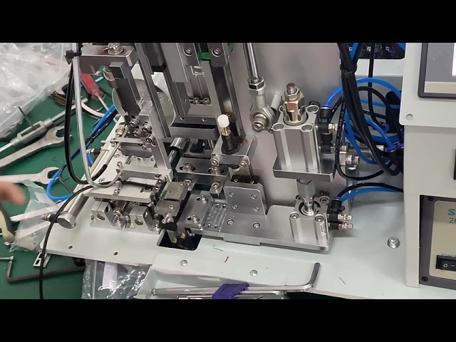 Halvautomatisk PCB-USB-kabelfremstillingsmaskin – Avisolering, kutting og lodding