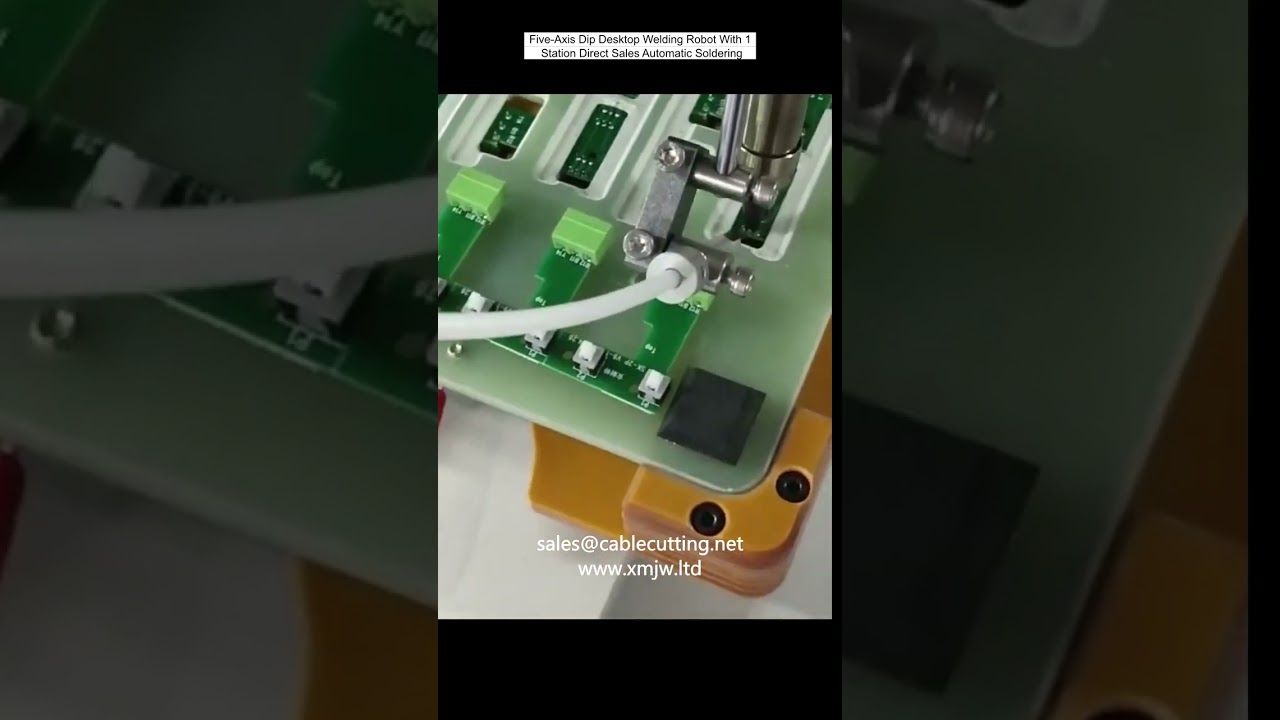 5-akset bordlodde-robot med 1 stasjon – direkte salg av automatisk loddesystem