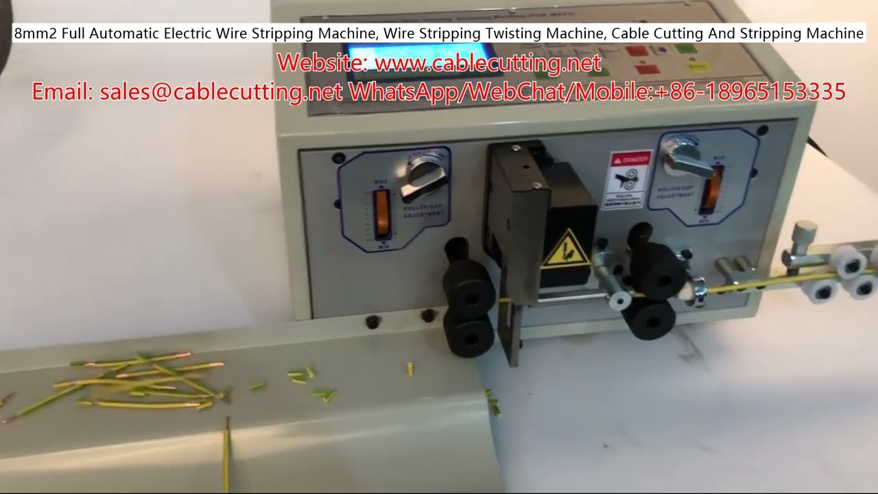 8-mm2 Fully Automatic Electric Wire Stripping and Twisting Machine with Cable Cutting