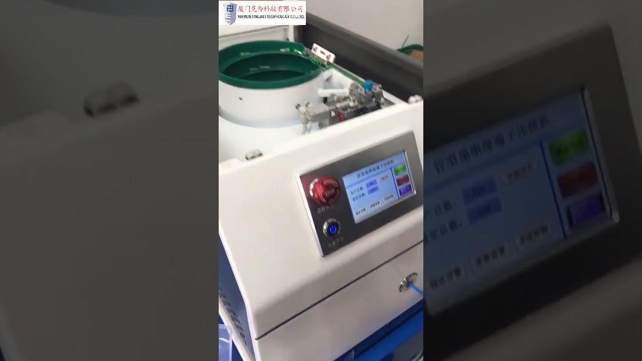 Elektrisk semi-forisolert terminalavisolering og krympemaskin for kabler