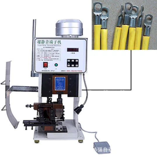 Semi-Auto Mute Terminalkrymping Maskin WPM-3000S - Halvautomatisk krympemaskin